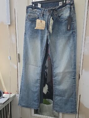 Buffalo David Bitton Men's Light Blue Bootcut Jeans